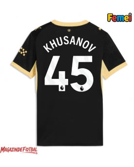 Manchester City Abdukodir Khusanov #45 Tricou Fotbal Replică 2026-27 Femei Deplasare Manchester City Abdukodir Khusanov #45 Tricou Fotbal Replică 2026-27 Femei Deplasare